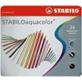 STABILO LAPICES ACUARELABLES AQUACOLOR 24-PACK 1624-5